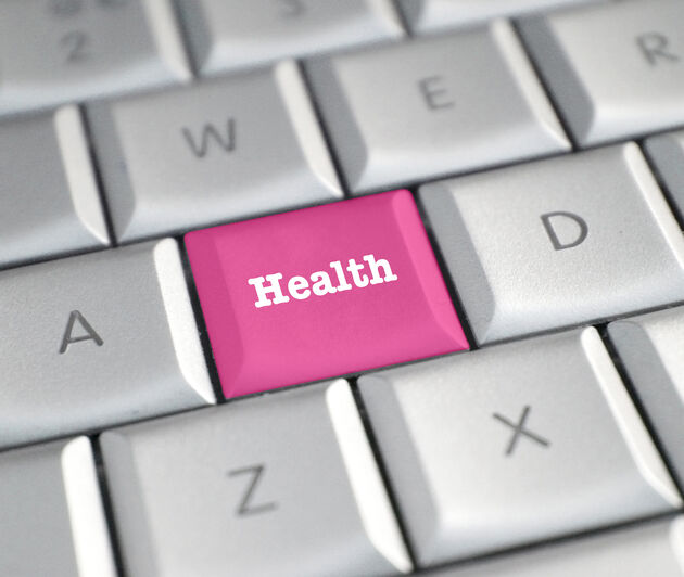Tastatur hvor en av bokstavfeltene er byttet ut med ordet "Health".