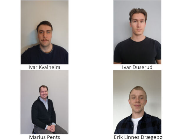De fire prosjektdeltakerne Ivar Kvalheim, Ivar Duserud, Marius Pents og Erik Linnes Drægebø.