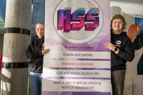 Picture of 2 students in Halden Student Society
