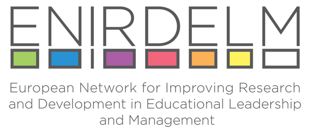 Bildet viser logoen til ENIRDELM og har teksten "ENIRDELM European Network for Improving Research and Development in Educational Leadership and Management",