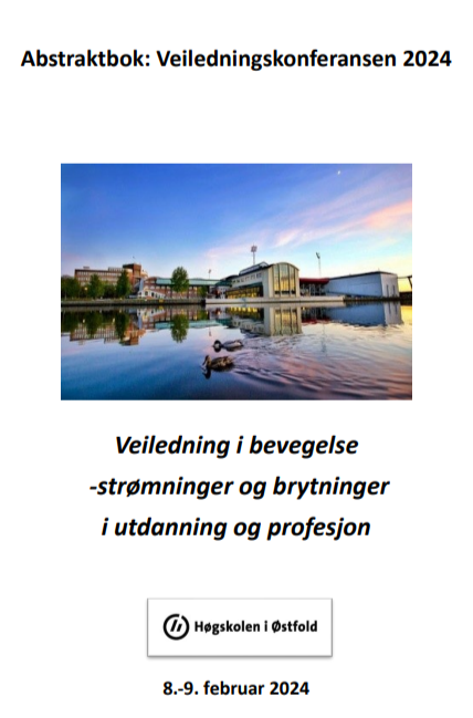 Foto av høgskolen i Fredrikstad på forsiden på abstraktboken